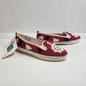 Beadz Beaded Espadrille Style Shoe, Handsewn, NWT